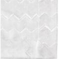 thumbnail image 6 of Violet Linen Princess Zig Zag Vertical Stripes Chevron Pattern, Polyester Jacquard, with Metallic Thread, White, 70 Inch x 216 Inch, Seats 18 to 20 people, Rectangular Tablecloths, 6 of 7