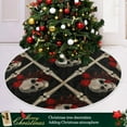 thumbnail image 6 of FMSHPON Halloween Rose Skull Xmas Christmas Tree Skirt Stand Mat for Holiday Party Decoration Indoor Outdoor 36 inches, 6 of 6