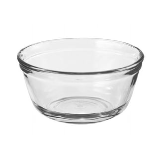 Simax 2.6 Quart Glass Mixing Bowl: Large Glass Bowl - Microwave