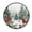 Beautiful Winter Forest Painting, variant on 36.2 Inch Round Floor Mat Penguin Holding Candy Cane Carpet Decor Rug for Living Room Bedroom