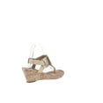 thumbnail image 3 of White Mountain | Arnette Wedge Thong Sandals | Gold | Size 8, 3 of 8
