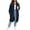 Navy-13, variant on Perfectbot Women's Mid-Length Hooded Sweatshirt, Zip Up Oversized Outerwear with Pockets for Fall Going Out
