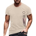 thumbnail image 4 of Men 4th Of July Independence Day Print Short Sleeve Round Neck Tennis T Shirt Floral Fashion Trend Bottoming Soft Casual Tee, 4 of 5