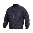 thumbnail image 3 of Diamond Quilted Flight Jacket, Navy Blue, XL, 3 of 4