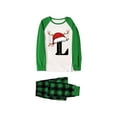 thumbnail image 5 of Mom's Outfit Christmas Family Matching Christmas L Letter Parent Child Outfit Split Pajamas, 5 of 5