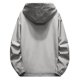 thumbnail image 4 of Men's Autumn Winter Casual Color Plus Size Hoodie Zipper Outdoor Sport Coat 3XL, 4 of 5