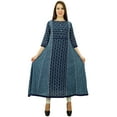 thumbnail image 5 of Phagun Cotton Abstract Anarkali Kurti Women Ethnic Tunic Dress Designer Kurta, 5 of 8