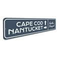 thumbnail image 3 of Cape Cod Nantucket Novelty Sign, Metal Wall Decor - 4x18 inches, 3 of 4