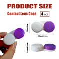 thumbnail image 2 of Funda Kuanfine para lentes de contacto, a prueba de fugas, viaje, paquete de 4, color morado, 2 of 7