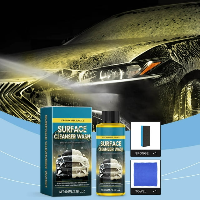HaoXun High-Concentration Car Exterior Shampoo: Super Foam Deep Cleaner for Auto Detailing - Safe on Car Paint, Trucks & RVs - 100ml Multi-Purpose Vehicle Wash Supplies