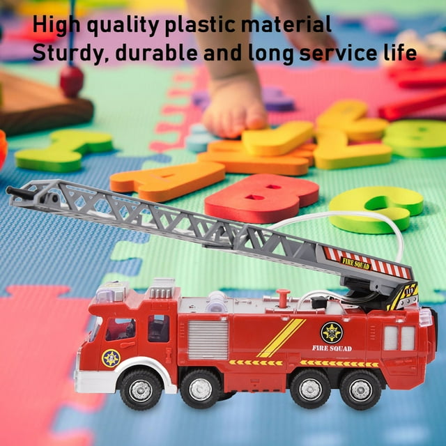Juguete de Camión de Bomberos de Agua de Agua Spray Multifuncional, Juguete de Camión de Bomberos eléctrico de Música, Niños Mayores de 3 Años para Niños Regalos de