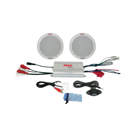- Pyle 2 Channel Waterproof MP3/iPod Amplified 6.5