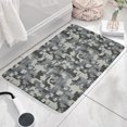 thumbnail image 3 of Pixel Gray Camo Digital Pattern Flannel Non Slip Door Rugs,Washable Door Mats Indoor,Decorative Door Mats,Dirt-Resistant and Absorbent Doormat for Entrance,Bedroom,Kitchen,Bathroom,31.5x17in(80x43cm), 3 of 4