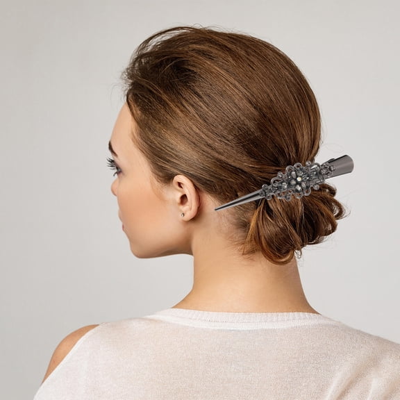 Topbathy Fashion Hairpin Assorted Color Alloy for Wedding and Celebrations 2Pcs