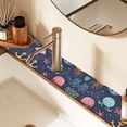 thumbnail image 2 of Yayeee Faucet Mat for Kitchen Sink 14.7" Diatomite Long Splash Guard Pad, Red Jellyfish, 2 Pack, 2 of 7
