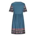 thumbnail image 6 of HomeGardon Clearance!Summer Dresses For Women 2025,Womens Summer Dresses,Summer Fashion PrintingShort Sleeve-Neck Dress,S-XXL, 6 of 9