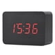 thumbnail image 4 of Reloj despertador, alarma digital electrónica de madera Reloj despertador de madera Reloj de madera impulsado por el rendimiento, 4 of 9