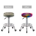 thumbnail image 5 of Hirioo Neon Cassette Tape for Round Bar Stool Seat Covers Washable Stool Cushion Slipcover Elastic Bar Chair Covers for 12-14 Inch Chair-14 inch, 5 of 7