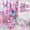 Pink Floral, variant on Dznils Blue Floral Shower Curtain Sets with Rugs, 16pc Butterfly Bathroom Curtain Set, 72" x 72"