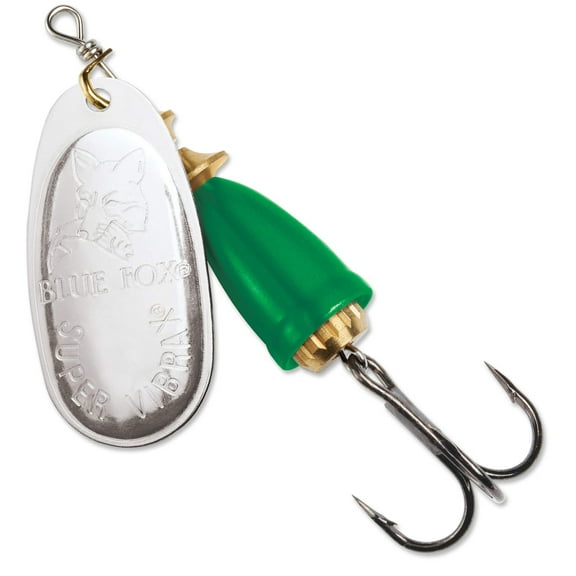 Classic Vibrax 02 Painted 3/16 Silver/Fluorescent Green