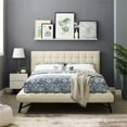 thumbnail image 4 of Julia Queen Biscuit Tufted Upholstered Fabric Platform Bed-MOD-6007, 4 of 7