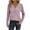 Pink, variant on SHE IS My Items Womens Long Sleeve Graphic T Shirts Loose Fit Long Sleeve Tops for Women Dressy Cotton 3/4 Length Sleeve Womens Tops Cotton Linen Vintage Tees for Women Crop