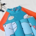 thumbnail image 4 of IBTOM CASTLE Toddler Floatation Swimsuit with Adjustable Buoyancy Float Suit One-Piece Training Aid Swimwear for Boys Girls 18-24 Months Teal Blue + Orange - Dinosaur, 4 of 6