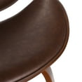 thumbnail image 3 of Christopher Knight Home Cordele Dark Brown and Walnut Upholstered Swivel Barstool, 3 of 9