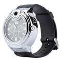 thumbnail image 2 of Refillable Butane Lighter Watch Quartz Cigar Timepiece Black, 2 of 8