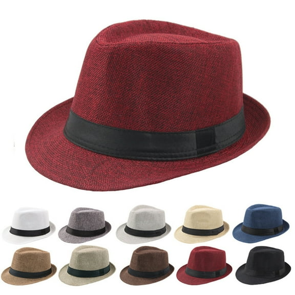 Travelwant Womens & Mens Wide Brim Fedora Hats Felt Panama Cap Casual Hats with Belt