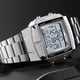 thumbnail image 3 of Reloj deportivo multifunción para hombre, reloj digital con doble cuenta regresiva, plateado., 3 of 7