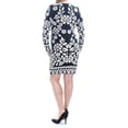 thumbnail image 2 of INC $109 Womens New 1541 Black Metallic/sweater Body Con Dress L Petites B+B, 2 of 2