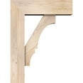 thumbnail image 3 of Ekena Millwork 7 1/2"W x 24"D x 32"H Balboa Block Smooth Bracket w/ Offset Brace, Douglas Fir, 3 of 25