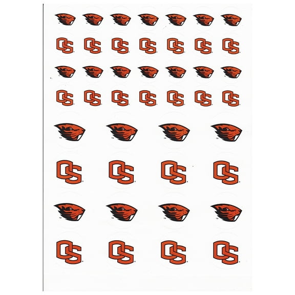 Oregon State Beavers Small Sticker Sheet - 2 Sheets