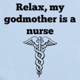 thumbnail image 2 of CafePress - My Godmother Is A Nurse Body Suit - Baby Light Bodysuit, Size Newborn - 24 Months, 2 of 4
