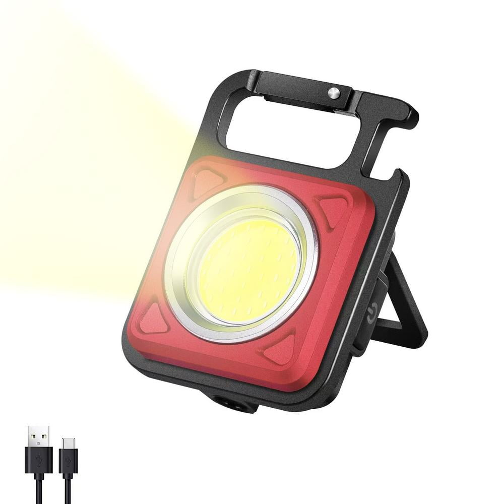 Julam Mini Keychain Flashlights Rechargeable Small LED Flashlight 4