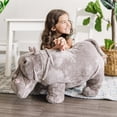 thumbnail image 6 of Melissa & Doug Giant Hippopotamus - Lifelike Stuffed Animal (over 2 feet long), 6 of 10