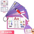 thumbnail image 3 of Reusable Alphabet Phonics Flash Cards For Kids: Learn ABC Letters & CVC Words With Writing Practice!, 3 of 5