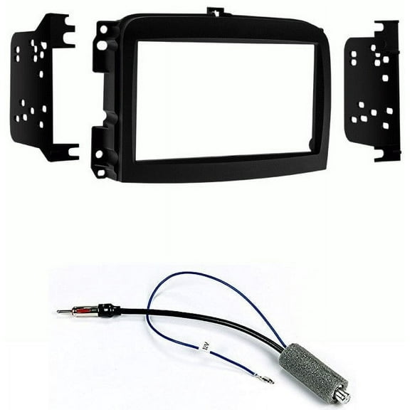 Metra 95-6521B Double DIN Installation Kit for Fiat 500L 2014-Up Vehicles   Antenna