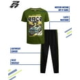 thumbnail image 7 of Pro Athlete Boys' Active Pants Set - 2 Piece Performance T-Shirt and Tricot Jogger Sweatpants - Sports Outfit for Boys (8-16), 7 of 7