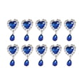 thumbnail image 4 of 10x Botones de diamantes de imitación BLESIY Adornos de espalda plana para vestido de novia, 4 of 7