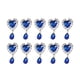 thumbnail image 4 of 10x Adornos de plano Botones de diamantes de imitación de corazón Pegamento en adornos Artesanías Diamantes de imitación de plano para, 4 of 7