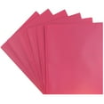 thumbnail image 2 of JAM Paper Medium Weight Plastic Presentation Folder with Clasps, Fuchsia Pink, 6/Pack, 2 of 4