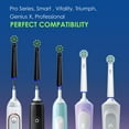 Replacement Toothbrush Heads Compatible with Oral B, Cross Sensitive