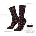 thumbnail image 4 of Pofeuu Poker Creative Symbols Print Crew Socks, Adult Running Hiking Socks for Youth and Adult, 4 of 6