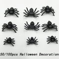 thumbnail image 4 of 100 Pcs Small Spiders Halloween Decoration, Fake Creepy Spider Props, Scary Prank Props for Indoor Outdoor Haunted House Yard Party Setup, 4 of 4