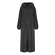 thumbnail image 5 of TaTaai Women's Casual Solid Color Hooded Long Sleeve Plush Pocket Dress Round Neck Loose Comfortable Home Long Nightgown Loungewear Gift, 5 of 5