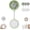 Green, variant on Magnetic Phone Fan, Magnetics Fan and Phone Stand, With 3 Speeds, 360° Flexible, Strong Magnetic Adsorption, Rechargeable Mini Fan for Daily Outdoor Life (Beige)