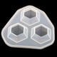 thumbnail image 2 of Forma de diamante DIY Colgante de silicona de cristal para artesanía de adornos de fabricación de joyas 7x6.9x2.5cm perfecl Fabricación de joyas moldes, 2 of 8