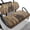 Brown Bear Forest Print, variant on Pzuqiu 2 Piece Golf Paw Print Golf Cart Seat Covers - Breathable Washable Universal Fit for Most 2-Seater Golf Carts